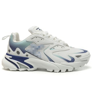 TBkicks L0*1S V*1TT0N Runner Tatic Sneaker in White / Blue Gradient