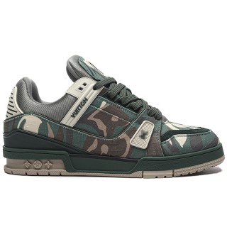 TBkicksLou1s Vu1tton Trainer #54 Green Camouflage