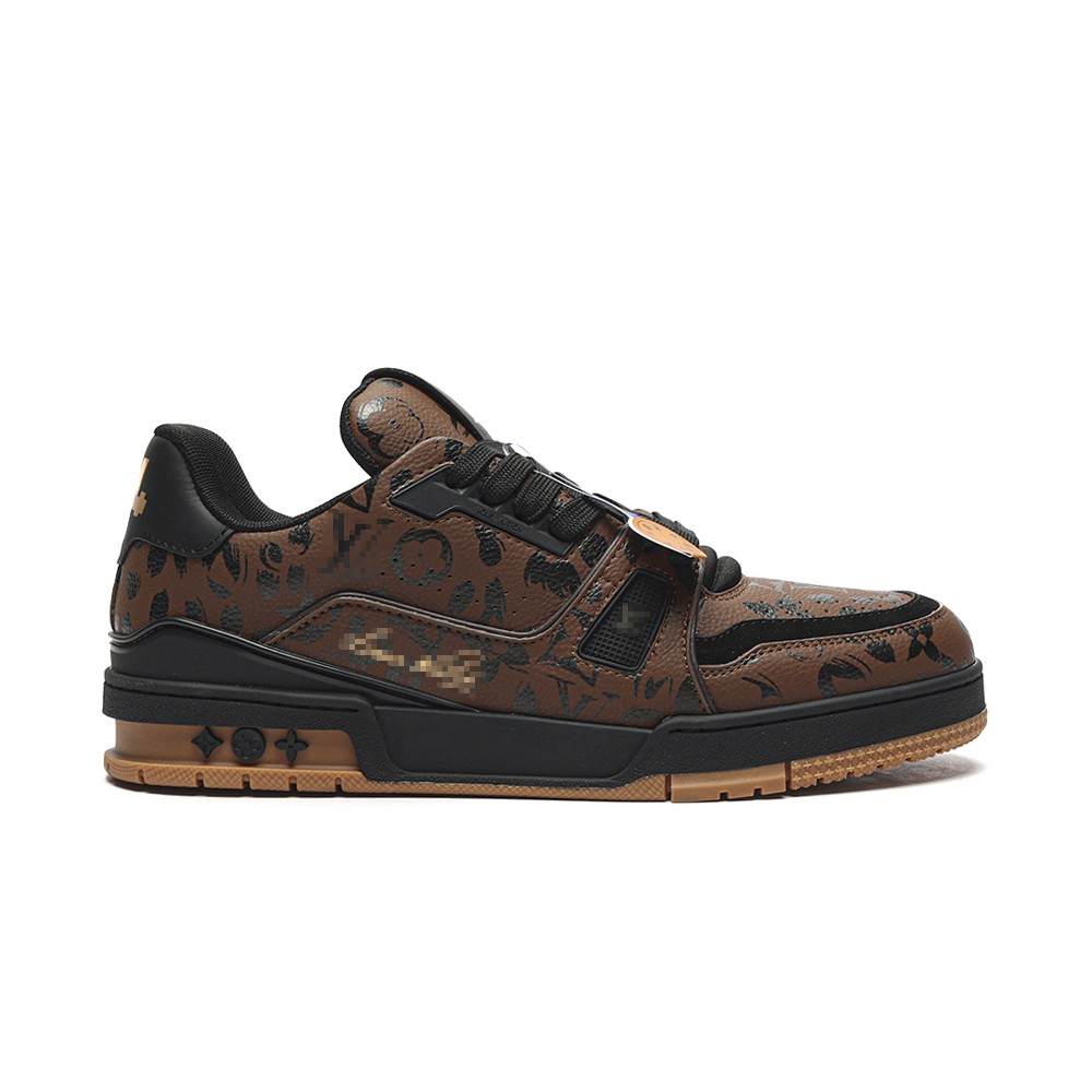 TBkicksLou1s Vu1tton Trainer Sneaker "Brown Monogram Print"