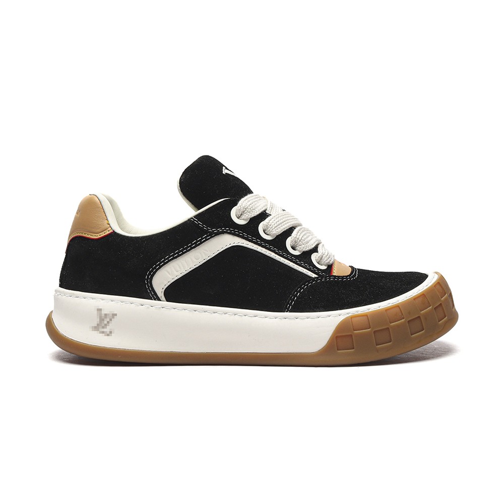 TBkicksLou1s Vu1tton Tilted Sneaker Black Suede