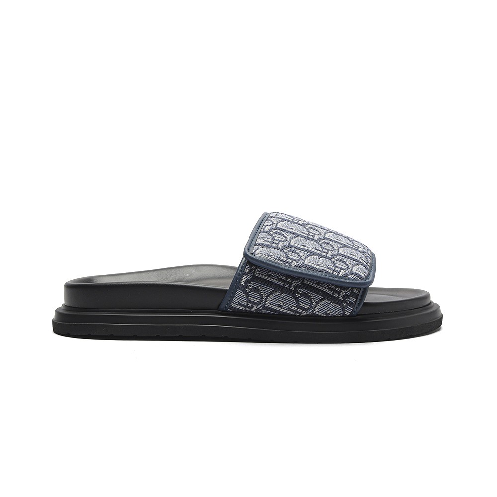 TBkicks D10R Aqua Slide Blue Oblique Jacquard