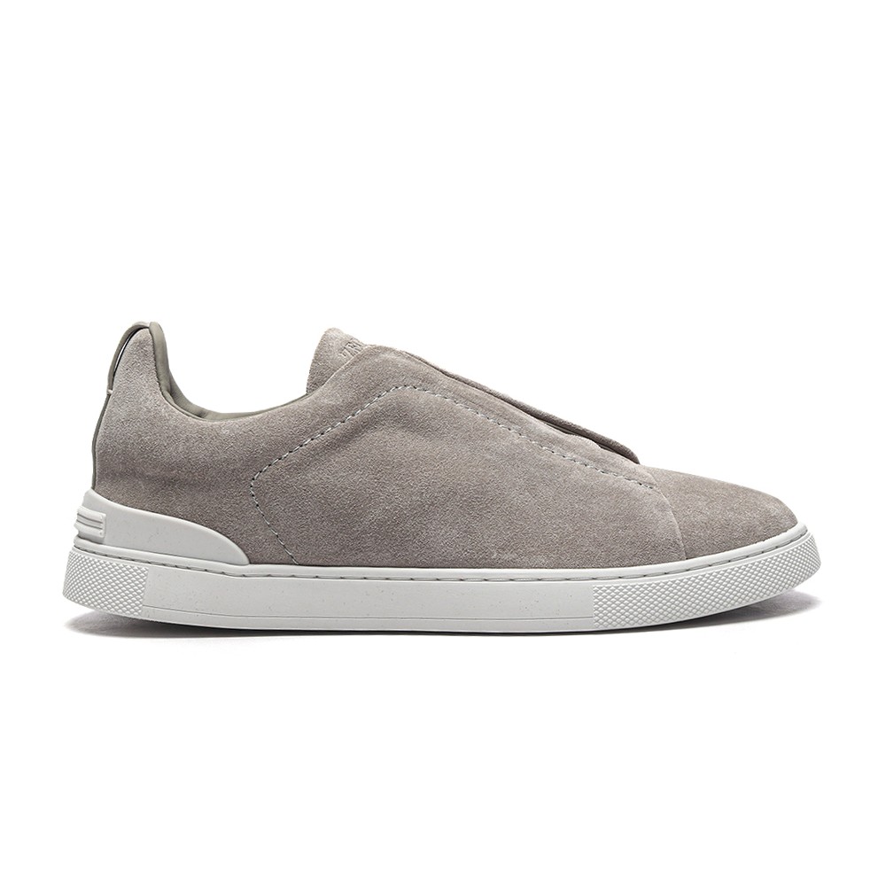 TBkicks ZEGMA Triple Stitch™ Suede Low-Top Sneakers Light Taupe