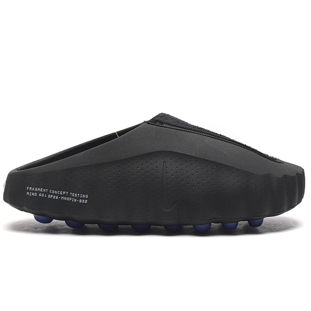 TBkicks Fragment Design × Nike Mind 001 Slide "Concept Testing" (Black/Blue)