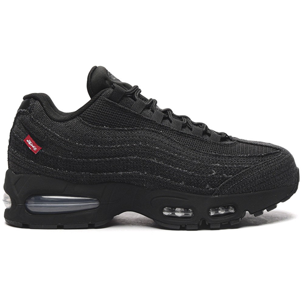 TB kicks Air Max 95 Black Frayed Denim Shoes HM4743-001