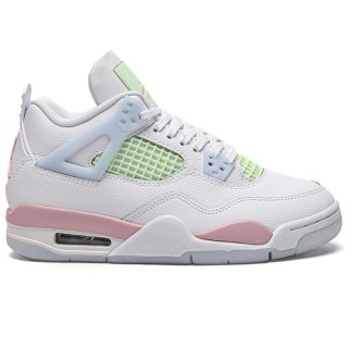 TBkicks Jordan 4 Retro Pastel Multicolor White/Pink/Green Sneaker(Women's)