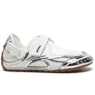 TBkicks B0ttega Ven*ta Orbit Flash Mary Jane Sneaker（Women）Silver-White