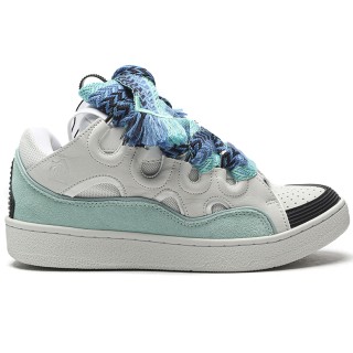 TBkicks 1ANV1N Leather Curb White And Mint Green