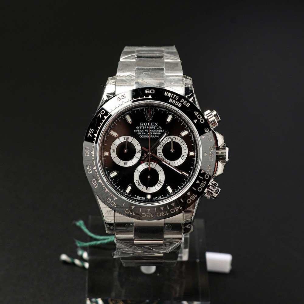 TBkicks R0lex Black Panda Daytona Watch